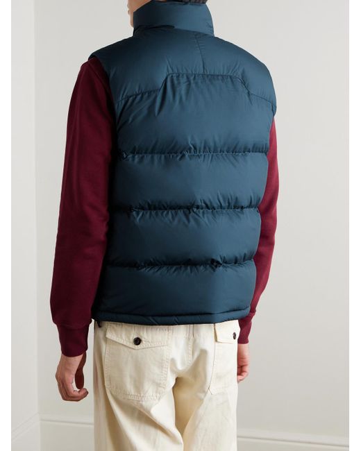 Polo Ralph Lauren Blue Gorham Logo-Embroidered Quilted Padded Shell Down Jacket for men