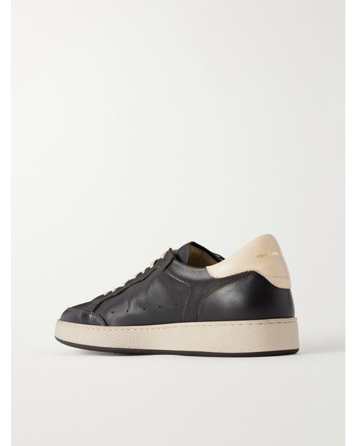 Officine Creative Brown The Answer 005 Leather Sneakers for men