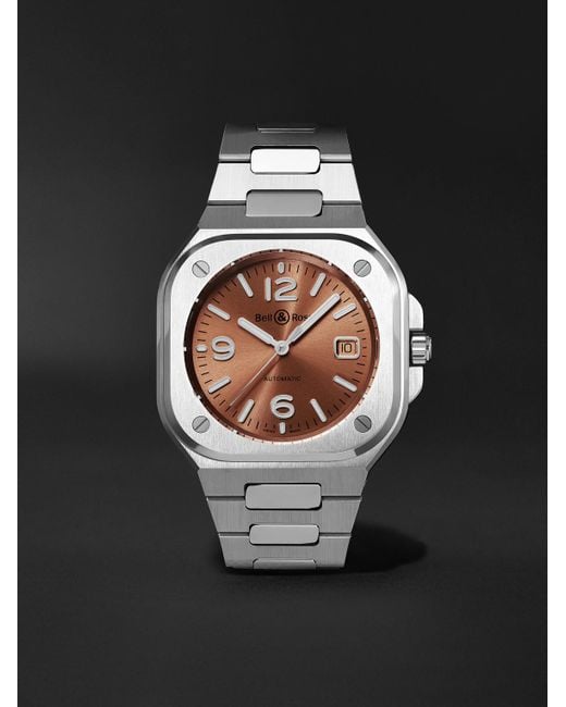 Bell & Ross Black Br 05 Automatic Stainless Steel Watch, Ref. Br05A-Br-St/Sst for men