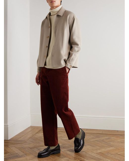 John Smedley Natural Auckland Recycled-Cashmere And Wool-Blend Rollneck Sweater for men
