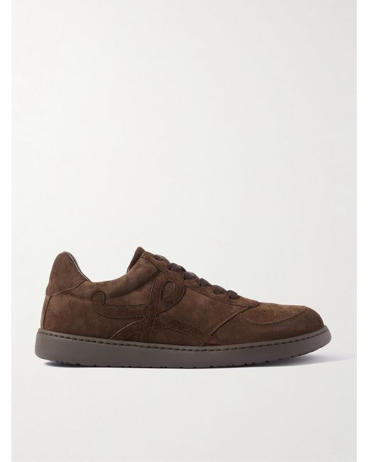 Loewe Brown Jambo Suede Sneakers for men