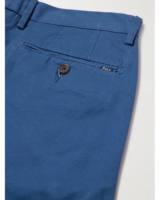 Polo Ralph Lauren Blue Greenwich Straight-leg Cotton-blend Trousers for men