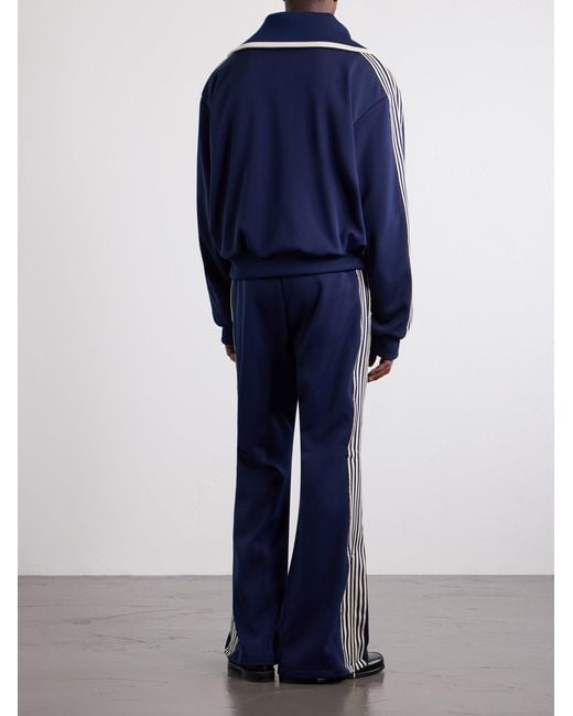 Kapital Blue Striped Jersey Track Jacket for men