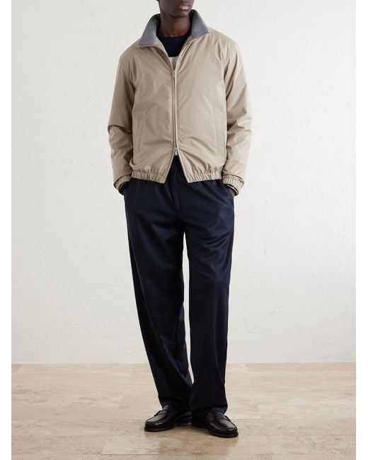 Lardini Natural Shell Bomber Jacket for men