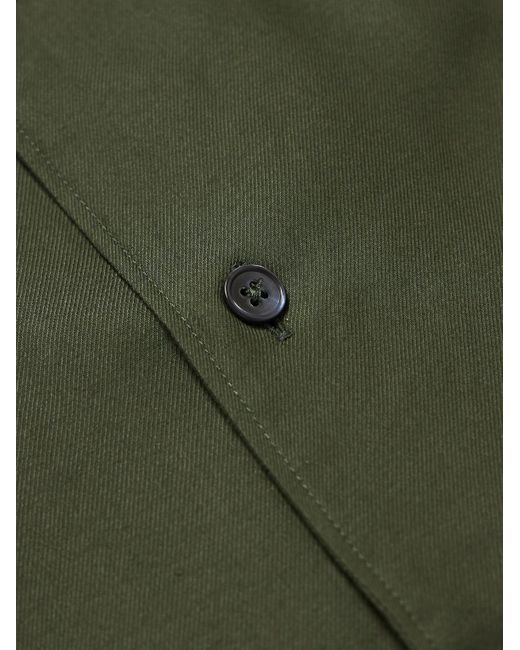 Paul Smith Schmal geschnittenes Hemd aus Baumwoll-Twill in Green für Herren