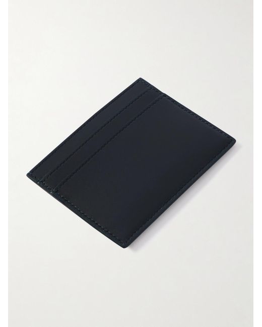 Saint Laurent Black Logo-print Leather Cardholder for men