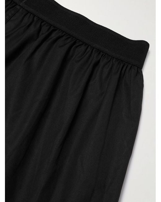 Tom Ford Black Stretch-Cotton Poplin Boxer Shorts for men