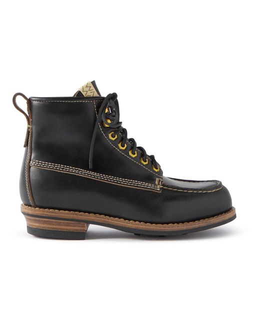 Visvim Cradle Leather Boots in Black for Men | Lyst