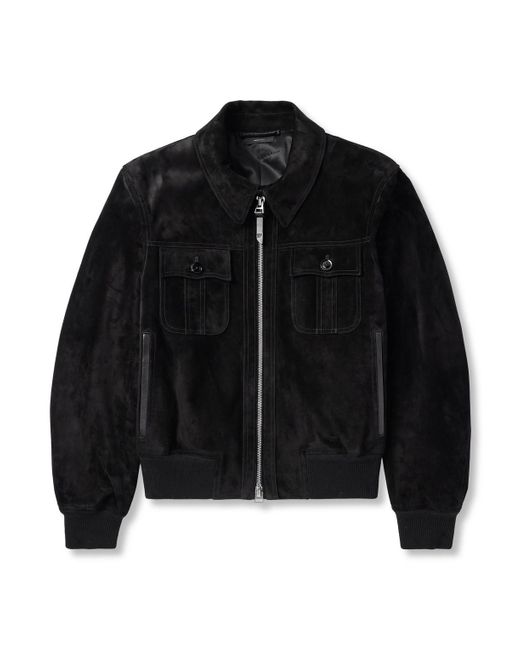 Tom Ford Black Suede Jacket for men