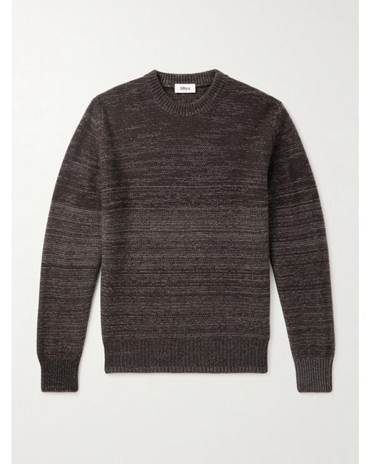 Yak, Wool And Cashmere-Blend Sweater di Altea in Gray da Uomo
