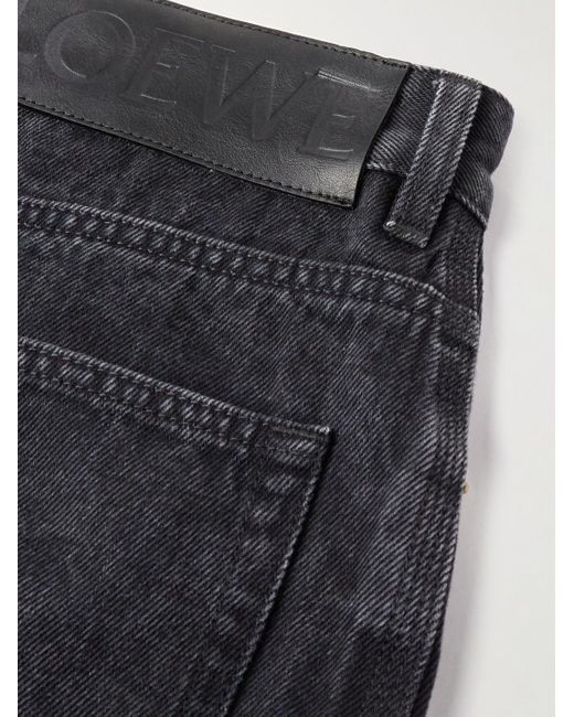 Loewe Blue Anagram Straight-leg Logo-appliquéd Jeans for men