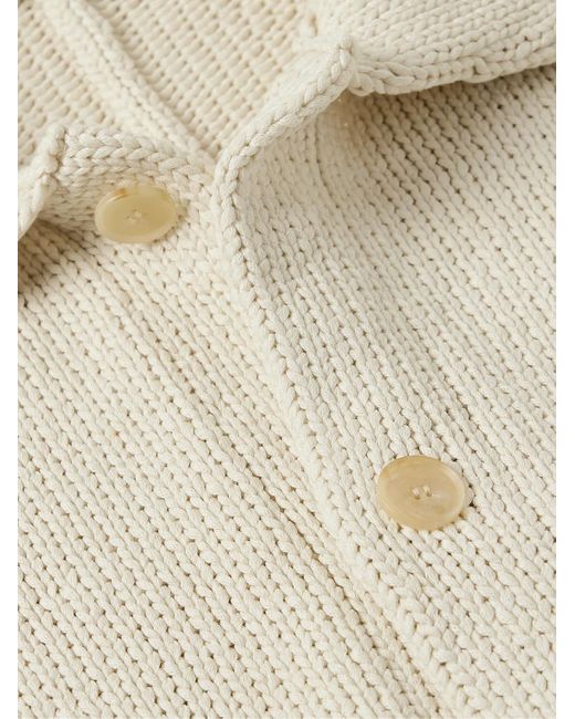 Auralee Natural Cotton Cardigan for men