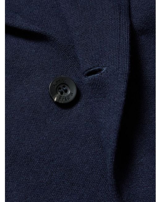N.Peal Cashmere Blue Stanley Tucci Cashmere Cotton, Silk And Cashmere-Blend Blazer for men