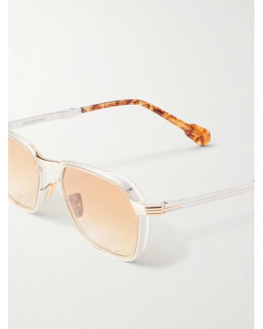 Jacques Marie Mage Natural Beckett D-Frame Titanium And Acetate Sunglasses for men