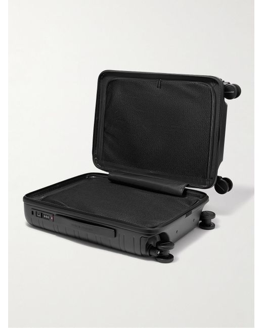 Horizn Studios Black M5 Cabin Essential 55cm Polycarbonate And Nylon Suitcase for men