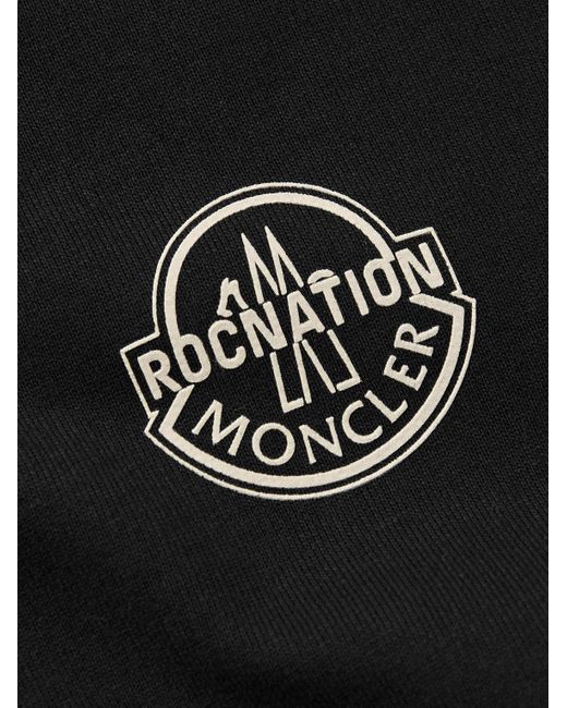 Moncler Genius Black Roc Nation By Jay-z Logo-print Cotton-jersey Sweatshirt for men