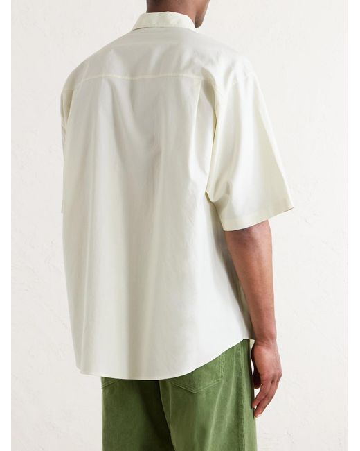 Auralee White Cotton-poplin Shirt for men