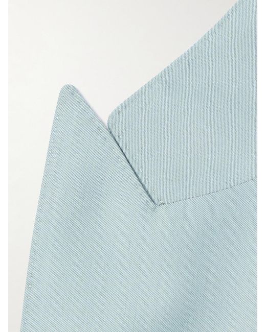 Tom Ford Blue Atticus Wool And Silk-Blend Twill Suit Jacket for men