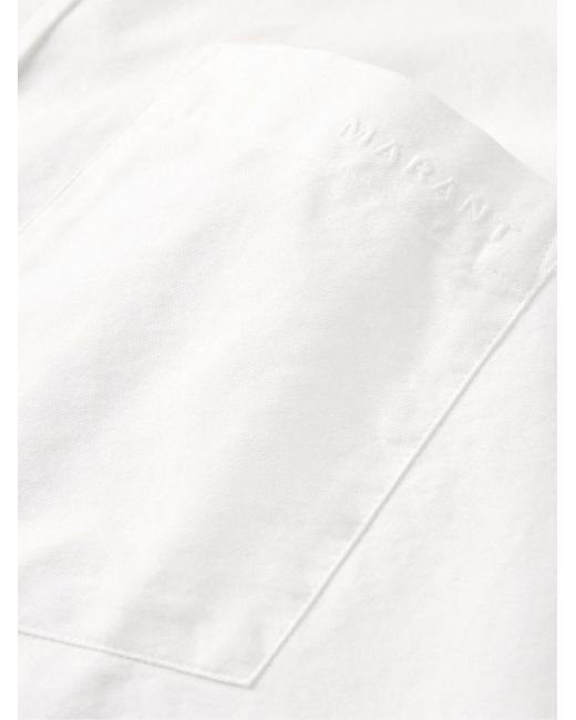 Isabel Marant White Jasolo Button-down Collar Cotton Oxford Shirt for men