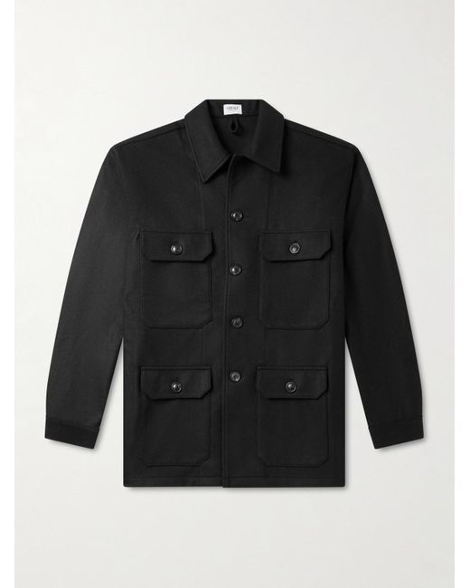 Ghiaia Black Wool-Flannel Jacket for men
