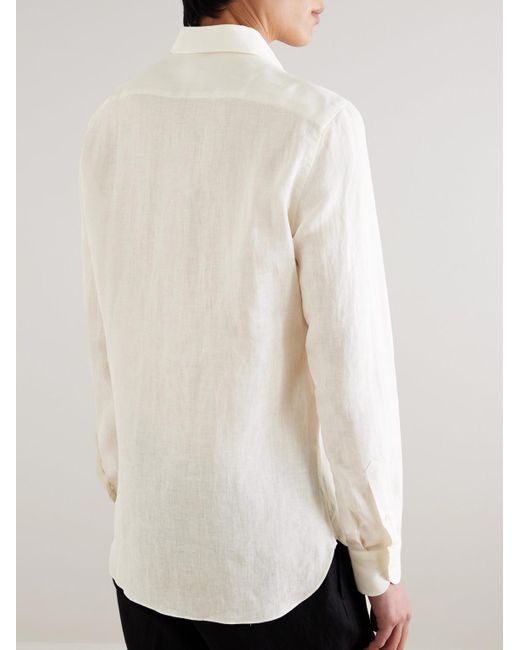 De Petrillo Natural Linen Shirt for men