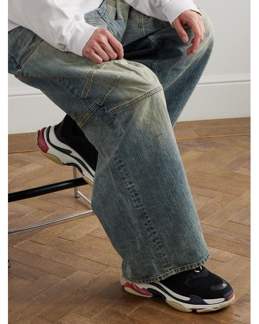 Balenciaga Black Triple S Sneakers, 100% Polyester for men