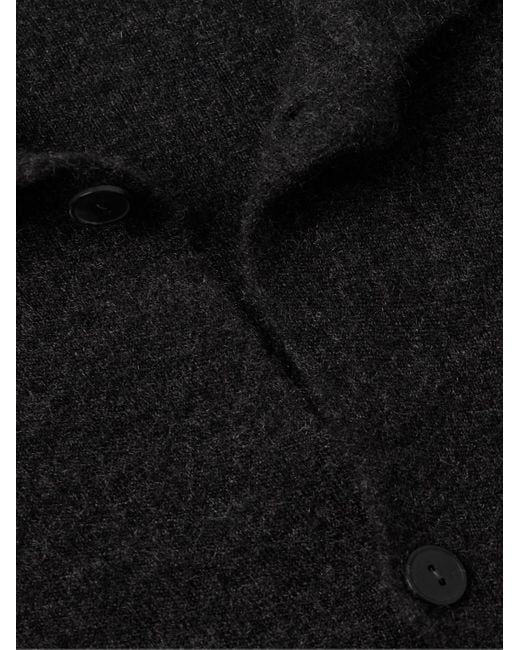 The Row Black Iverson Virgin Wool And Cashmere-Blend Cardigan for men