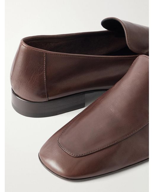 Dries Van Noten Brown Leather Loafers for men