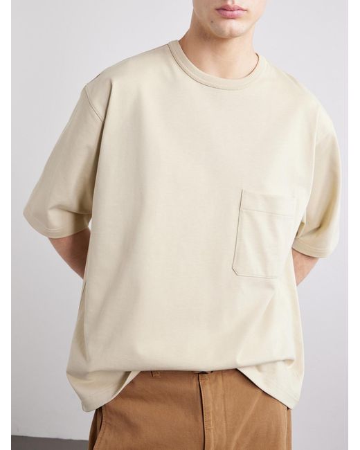 Lemaire Natural Cotton Jersey T-Shirt for men