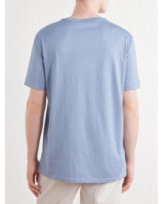 Ralph Lauren Blue Cotton-jersey T-shirt for men