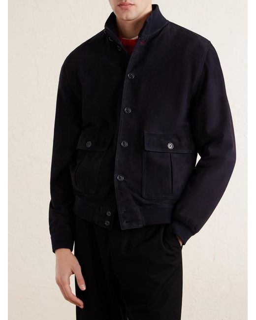 Valstar Blue Ino Suede Jacket for men