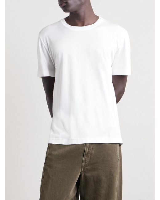 CDLP White Lyocell And Pima Cotton-Blend Jersey T-Shirt for men