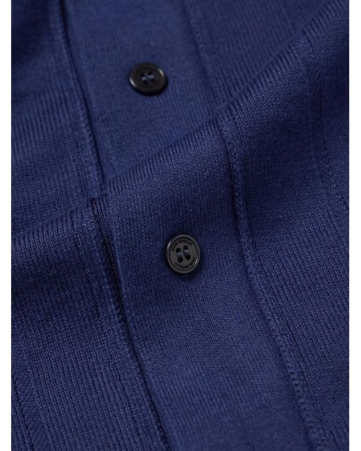 John Smedley Blue Floyd Sea Island Cotton Cardigan for men