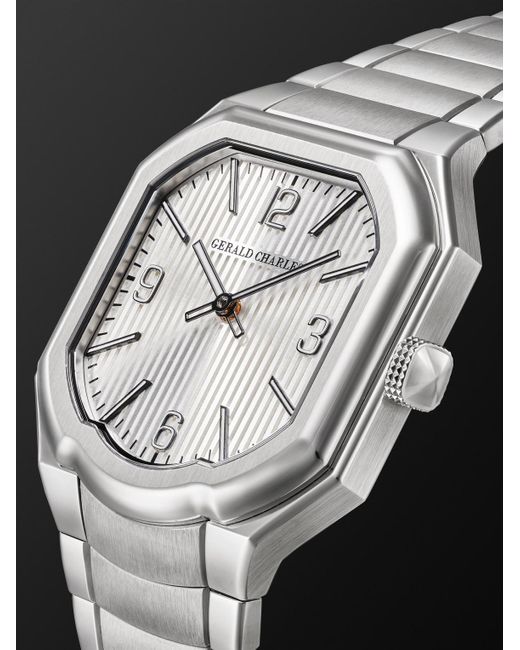 Gerald Charles Black Masterlink 2h Automatic 38mm Stainless Steel Watch for men