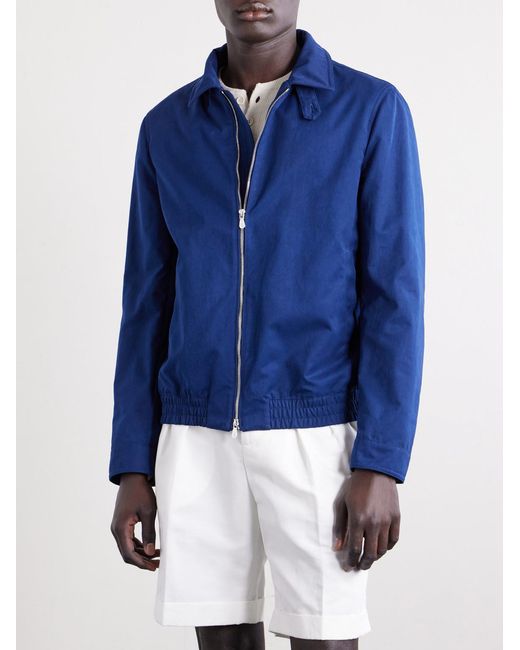 Brunello Cucinelli Blue Shell Jacket for men