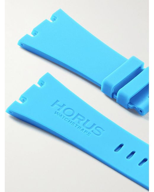 HORUS WATCH STRAPS Blue Tang 42Mm Rubber Watch Strap for men
