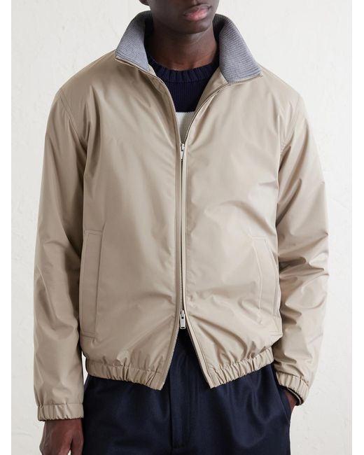 Lardini Natural Shell Bomber Jacket for men