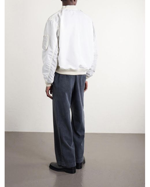 Remi Relief White Shell Blouson Jacket for men