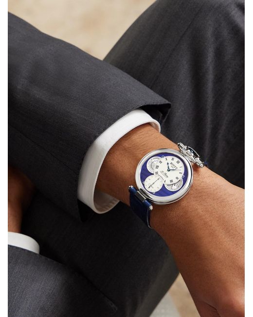 Bovet Black 19Thirty Hand-Wound Stainless Steel Watch, Ref. Nts0104 for men
