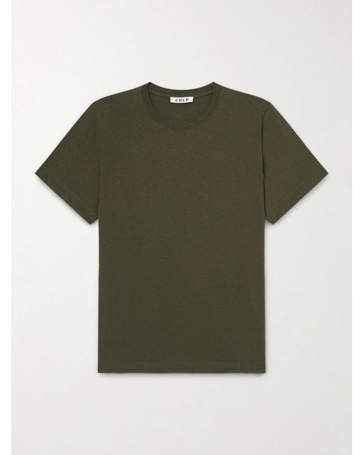 CDLP Green Lyocell And Pima Cotton-Blend Jersey T-Shirt for men