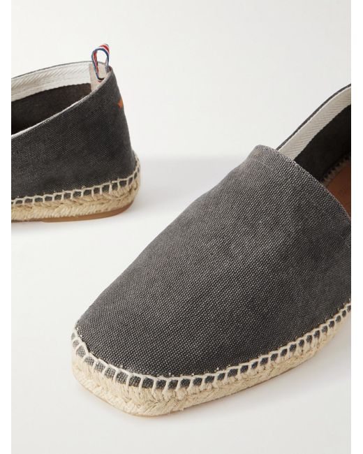 Castaner Gray Pablo Canvas Espadrilles for men