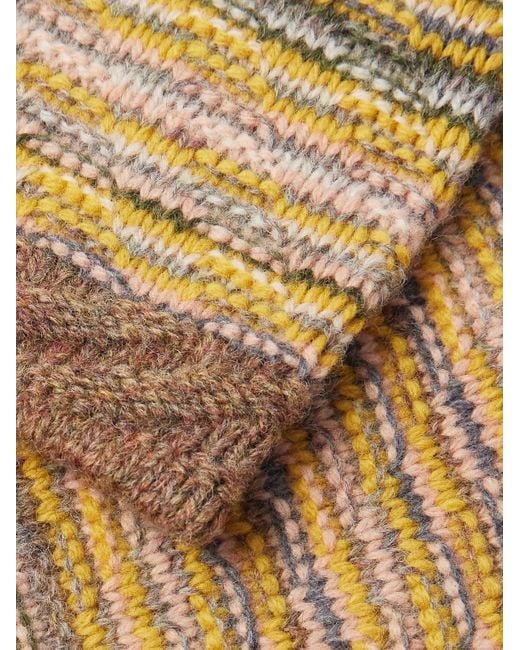 Aimé Leon Dore Abstract Pullover aus Jacquard-Strick aus einer Wollmischung in Natural für Herren