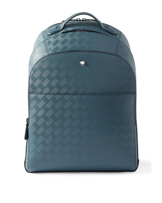Montblanc Extreme 3.0 Textured-Leather Backpack in Blue for Men | Lyst