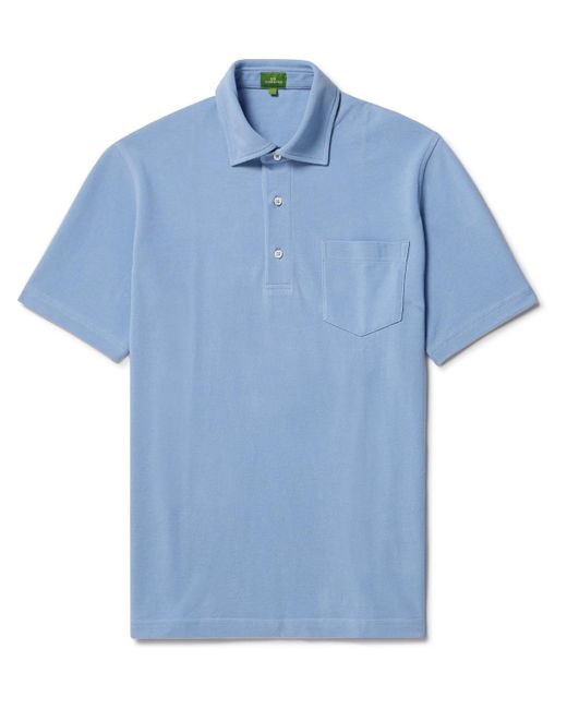 Sid Mashburn Blue Pima Cotton-piqué Polo Shirt for men
