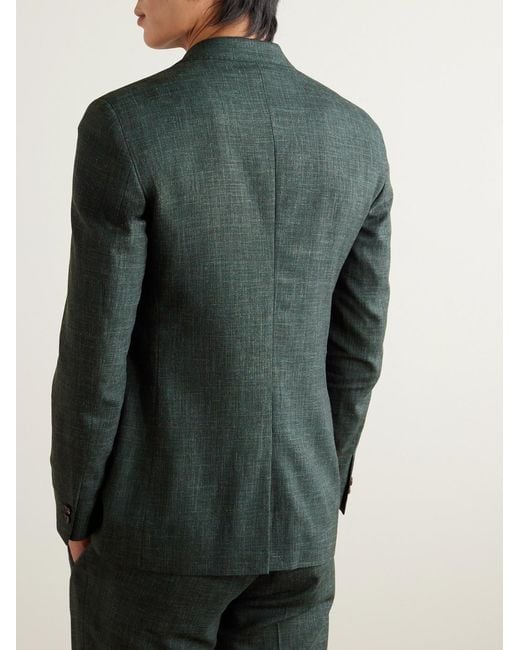 Mr P. Green Virgin Wool, Silk And Linen-Blend Suit Jacket for men