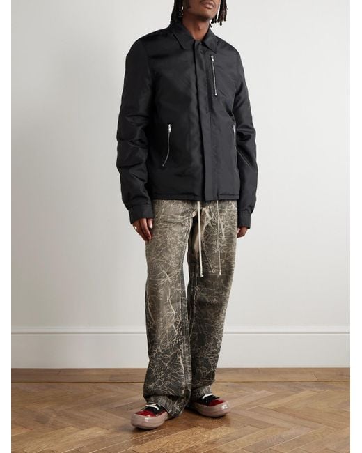Rick Owens Black Padded Shell Jacket for men
