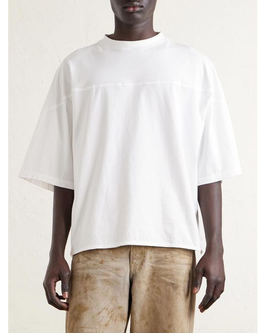 Jacquemus White Cotton-jersey T-shirt for men