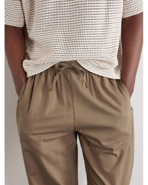 Kardo Natural Roy Straight-leg Cotton Trousers for men