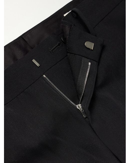Auralee Blue Straight-Leg Wool-Gabardine Trousers for men