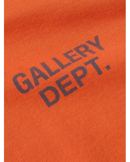 GALLERY DEPT. Orange 90's Oversized Logo-Print Cotton-Jersey Hoodie for men